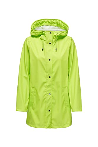ONLY Women's ONLELLEN Raincoat CC OTW Regenmantel, Lime Punch, L von ONLY