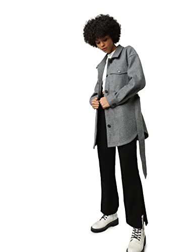 ONLY Women's ONLEMMA Freja Shacket OTW Jacket, Medium Grey Melange/Detail:Melange, XL (2er Pack) von ONLY