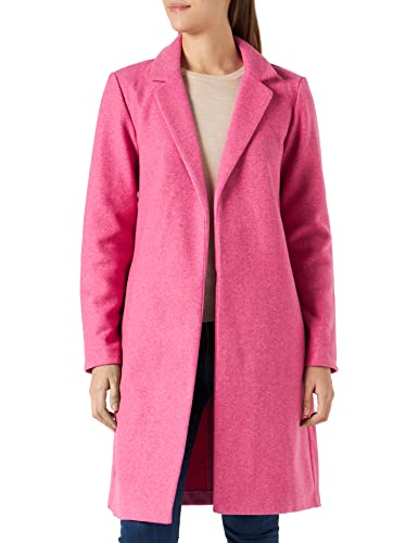 ONLY Women's ONLEMMA Long Belt Coatigan OTW Coat, Shocking Pink/Detail:Melange, S (4er Pack) von ONLY