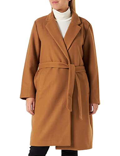 ONLY Women's ONLEMMA Long Belt Coatigan OTW Coat, Toasted Coconut/Detail:SOLID, L von ONLY