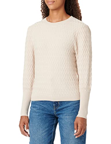 ONLY Women's ONLFAYE L/S PUFFSLEEVE CC KNT Pullover, Pumice Stone/Detail:Melange, XS ONLY Women's ONLFAYE L/S PUFFSLEEVE CC KNT Pullover, Pumice Stone/Detail:Melange, XS von ONLY