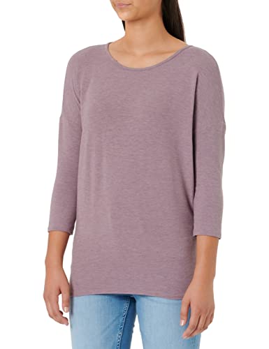 ONLY Damen Dünner Strickpullover | 3/4 Langarm Rundhals Shirt | Knitted Basic Stretch Sweater ONLGLAMOUR, Farben:Braun, Größe:XS von ONLY