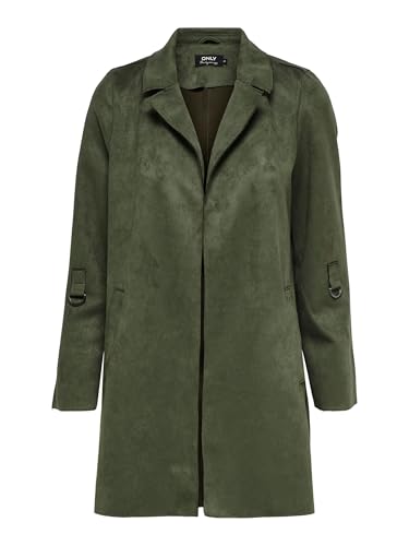 ONLY Women's ONLJOLINE Faux Suede Coat CC OTW Jacke, Kalamata, XS von ONLY