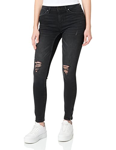 ONLY Women's ONLKENDELL REG ANK DNM BJ9508 Jeans, Black Denim, 25/32 von ONLY