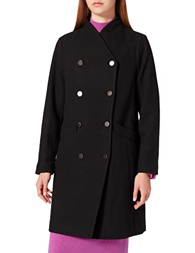 Only Women's ONLMADDIE Highneck Coat OTW Mantel, Black, Small von ONLY