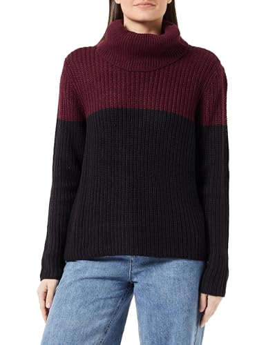 ONLY Women's ONLMANTANNA L/S Rollneck Pullover EX KNT Rollkragenpullover, Port Royale/Stripes:Black, M von ONLY