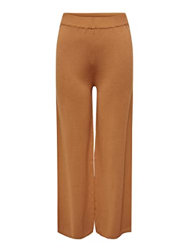 ONLY Women's ONLMEDDI HW Pant CC KNT Hose, Brown Sugar, S von ONLY