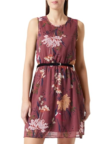 ONLY Women's ONLMEDINA S/L Belt Dress WVN Kleid, Rose Brown/AOP:Flower, 42 von ONLY