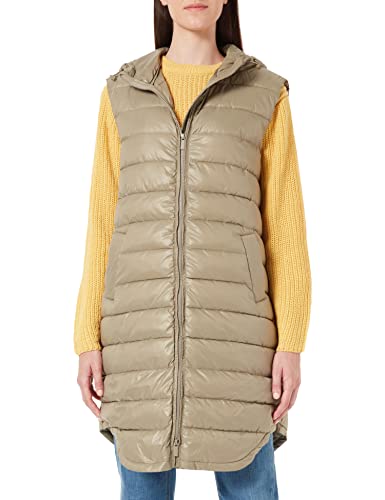ONLY Damen ONLMELODY Hooded Waistcoat Shiny OTW Lange Steppweste, Mermaid, m ONLY Damen ONLMELODY Hooded Waistcoat Shiny OTW Lange Steppweste, Mermaid, m von ONLY