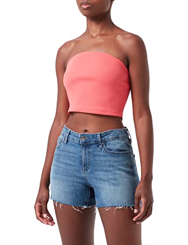 ONLY Women's ONLNESSA S/L Bandeau JRS Top, Calypso Coral, M von ONLY