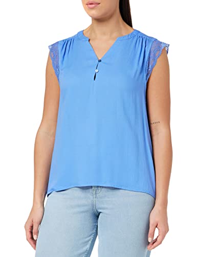 ONLY Women's ONLNINA Capsleeve TOP WVN T-Shirt, Ultramarine, S von ONLY