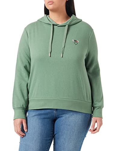 ONLY Damen Onlnoomi L/S Logo Noos Hooded Sweatshirt, Dark Ivy, S EU von ONLY