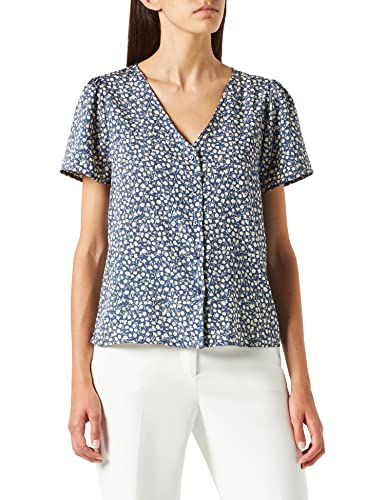 ONLY Women's ONLOLIVIA Sonja Life S/S NOOS PTM Top, Blue Mirage/AOP:Tonal Ditsy, S von ONLY