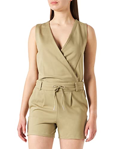 ONLY Women's ONLPOPTRASH Life S/L Easy Playsuit PNT Overall, Slate Green, M von ONLY