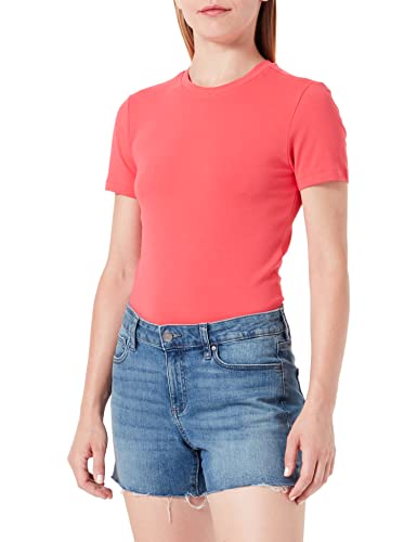 Only Women's ONLPURE Life S/S Slim TOP JRS T-Shirt, Geranium, XS von ONLY