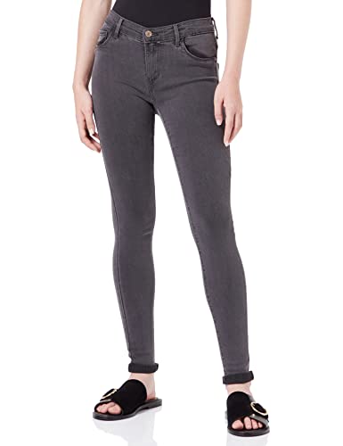 ONLY Damen ONLRAIN Life REG Skinny DNM NOOS 15129693, Dark Grey Denim/MAS655, L/32 von ONLY