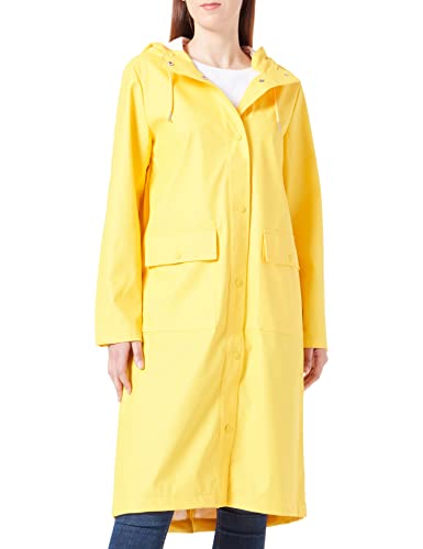 ONLY Women's ONLRENE Hood Long Raincoat CC OTW Regenmantel, Lemon Chrome, M von ONLY