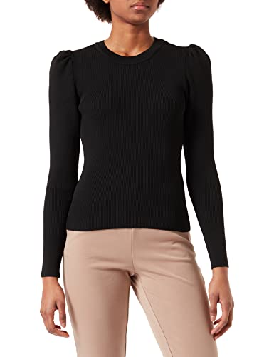 ONLY Damen Onlsally L/S Puff Knt Noos Pullover, Black 2, M EU von ONLY