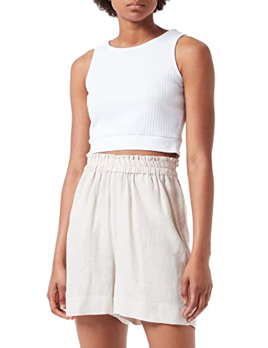 ONLY Damen Onltokyo Hw Linen Blend Pnt Noos Shorts, Moonbeam, L EU von ONLY