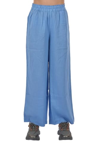 ONLY Women's ONLTOKYO HW Linen Blend ST Pant PNT NOOS Leinenhose, Provence, S / 32L von ONLY