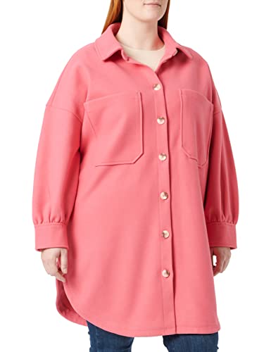 ONLY Women's ONLTRILLION L/S OVRS Shacket PNT NOOS Jacket, Pink Flambé, M von ONLY