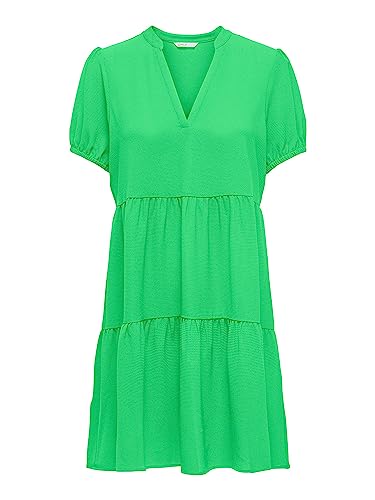 ONLY Women's Onlnova Life S/S THEA Dress SOLID PTM Kleid, Summer Green, S von ONLY