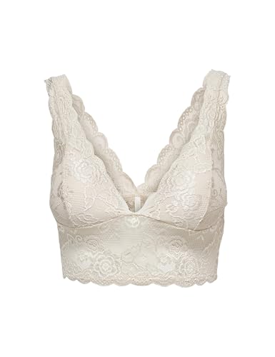 ONLY Damen ONLCHLOE 3-Pack LACE Bra Bügelloser Spitzen BH, Nude,M von ONLY