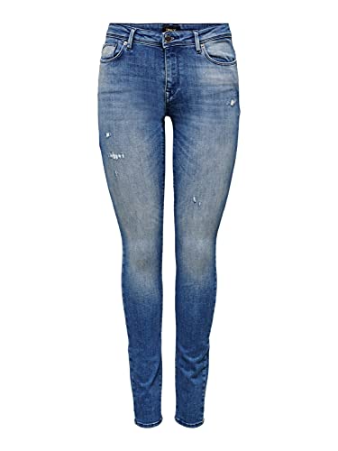 ONLY Damen Onlshape Life Reg Skinny DNM Rea540 Noos Jeans, Medium Blue Denim, 33W / 32L EU ONLY Damen Onlshape Life Reg Skinny DNM Rea540 Noos Jeans, Medium Blue Denim, 33W / 32L EU von ONLY