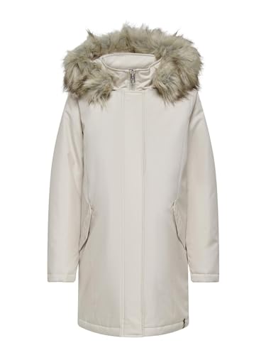 ONLY female Langer Parka Kapuze mit abnehmbarem Kunstfell-Rand Maternity Parka von ONLY