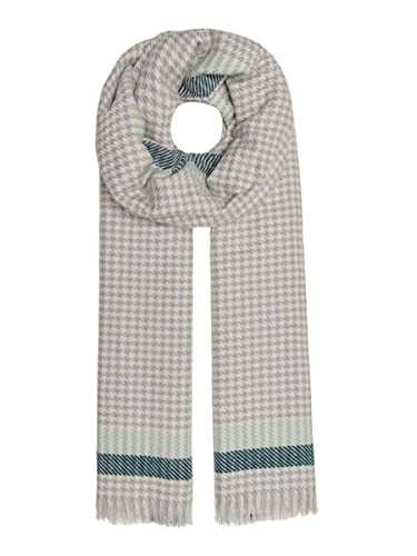 ONLY Damen Onlalberte Houndtooth Scarf Cc Schal, Deep Teal, Einheitsgröße EU von ONLY