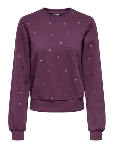 Onlatika L/S O-Neck Glitter Emb. Box SWT von ONLY