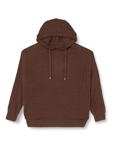 ONLY Damen Onlnew Tessa Ls Hood Detail Pul Noos Knt Pullover, Chestnut, 3XL von ONLY