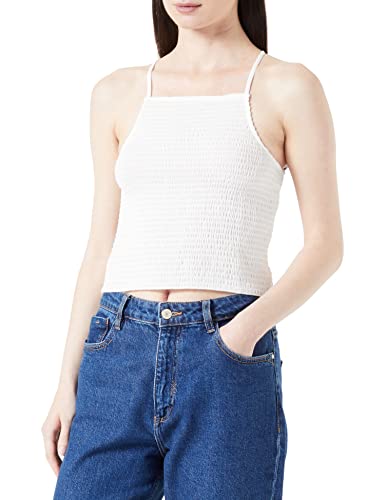 ONLY Damen Onlnova Lux Strap Lexi Top Solid Ptm, Cloud Dancer, XS von ONLY