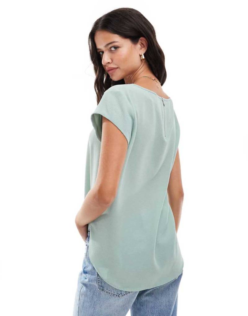 Only - Bluse in Salbeigrün mit Reißverschluss hinten von ONLY