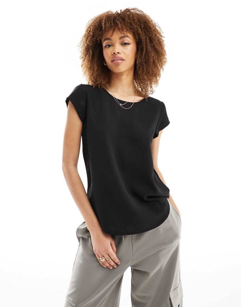 Only - Bluse in Schwarz mit Reißverschluss hinten von ONLY