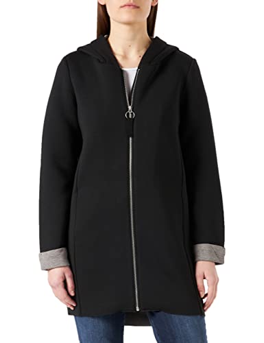 ONLY Damen Onllena Bonded Hood Coat Cc Cs OTW Mantel, Schwarz,S von ONLY