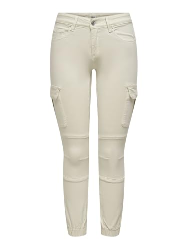 ONLY Damen ONLMISSOURI REG ANK Cargo PNT NOOS Hose 15170889,Pumice Stone,34W / 34L von ONLY