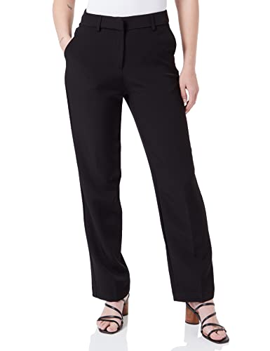 Only Damen Onlcecili-Elly X-Hw Straight Pant Tlr Hose, Schwarz, 38 von ONLY