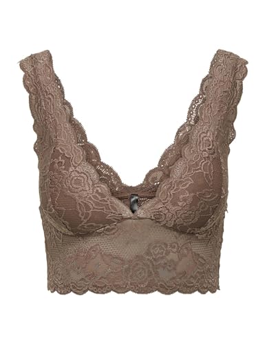 ONLY Damen Onlchloe Lace Bra Noos Acc, Cognac, M ONLY Damen Onlchloe Lace Bra Noos Acc, Cognac, M von ONLY