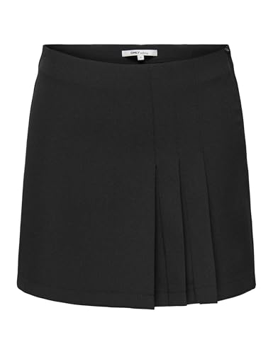 ONLY Damen Onlelly Life Mw Pleat Skirt TLR, Black, 48 von ONLY