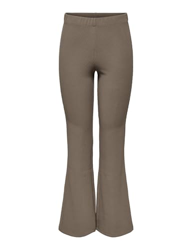 ONLY Damen Onlfever Rib Flared Pants JRS Noos, Fossil, 30/XS-L ONLY Damen Onlfever Rib Flared Pants JRS Noos, Fossil, 30/XS-L von ONLY