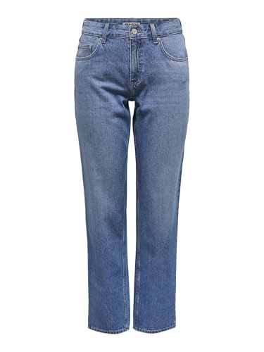 ONLY Female Straight-Fit Jeans ONLLUMI Mittlere Taille Hohe Taille Jeans von ONLY