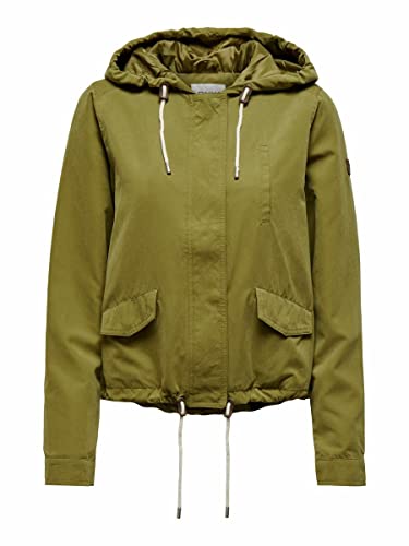 Only Damen Onlskylar Hood Spring Jacket Cc Otw Jacke, Olive Drab, Xs von ONLY