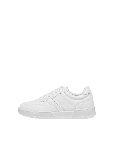 ONLY Damen Onlswift-5 Pu Side Panel Sneaker, White, 39 EU von ONLY