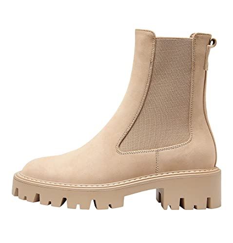 ONLY Damen Schuhe Chelsea-Boots in Wildlederoptik ONLBetty Nubuck 15274563 camel 41 von ONLY