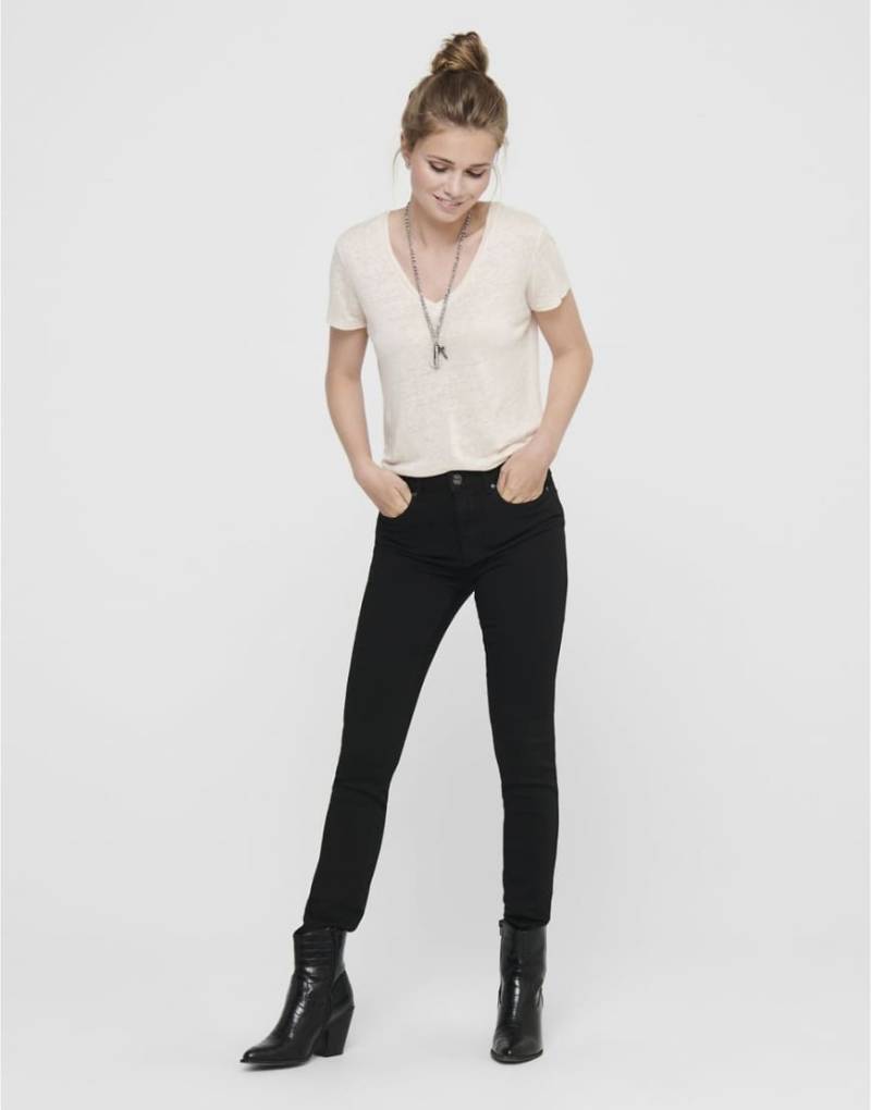 Only - Jeans mit engem Schnitt in Schwarz von ONLY