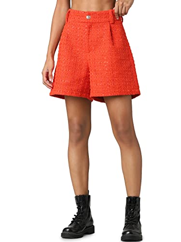 Only Kennedy Boucle Short für Damen, Orange, L, orange, 42 von ONLY