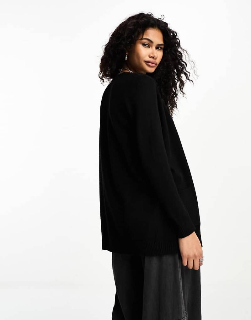 Only - Leichte Strickjacke in Schwarz von ONLY