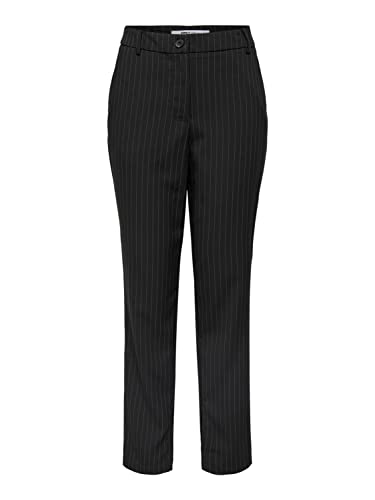 Only ONLKIYA HW SLIM ZIP SLIT PINS PANT, schwarz(blackdreaming), Gr. 40 von ONLY