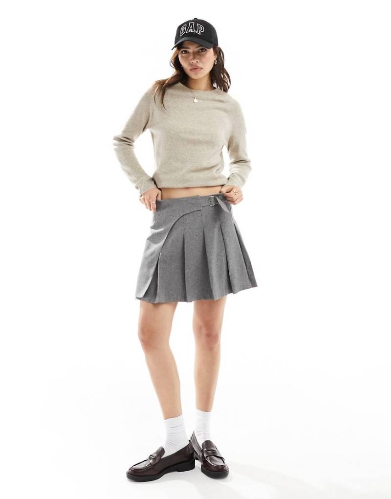 Only - Pullover in Braun meliert mit Rundhalsausschnitt von ONLY